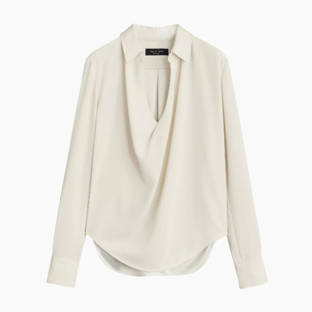 NEW! Rag & bone  Phillipa Draped Blouse
